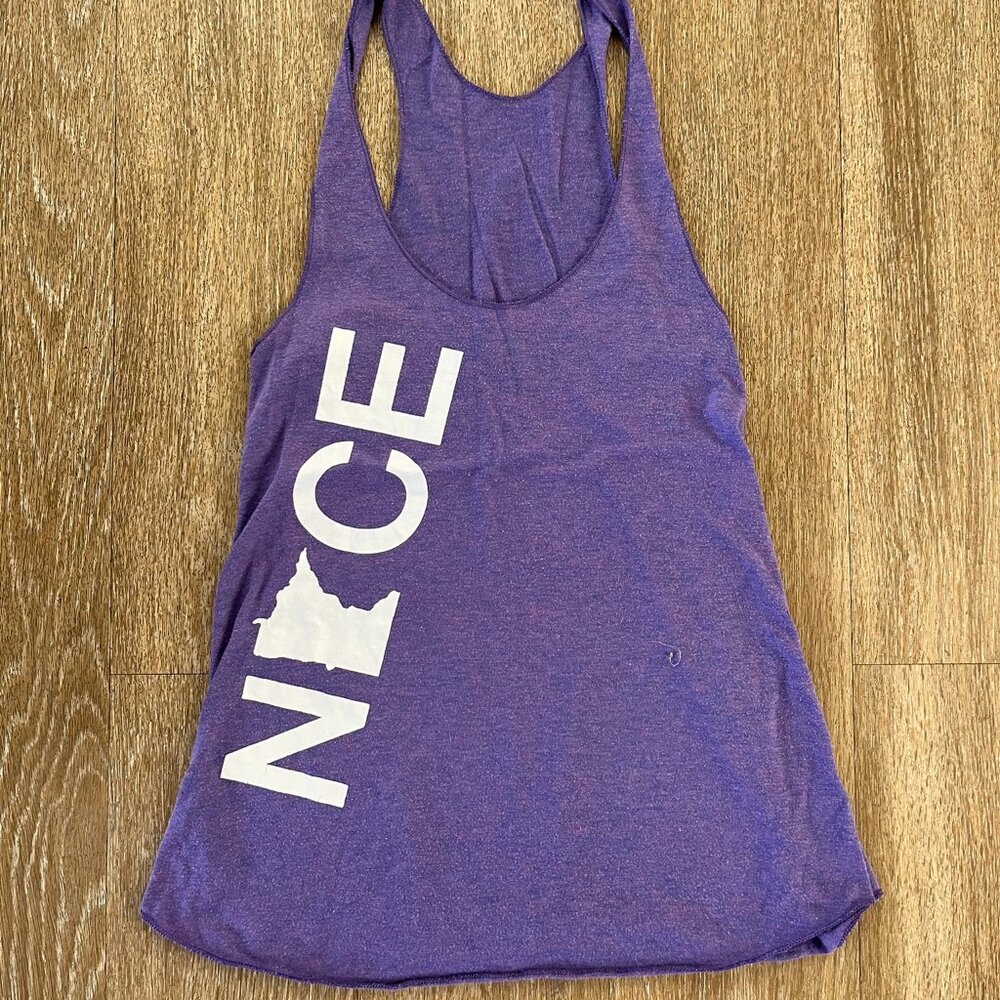 American Apparel Purple Minnesota Nice Racerback Tank-Top - Small
